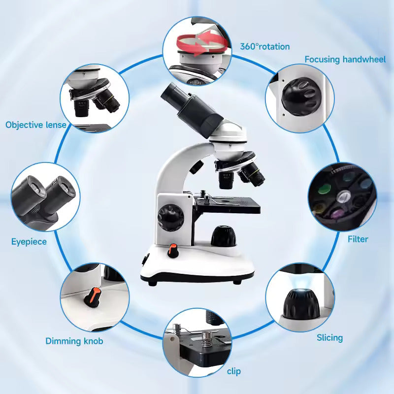 EduLens NOVA – High-Power Student Microscope with LED Light