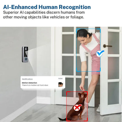 GuardianBell Pro AI Night Vision Doorbell