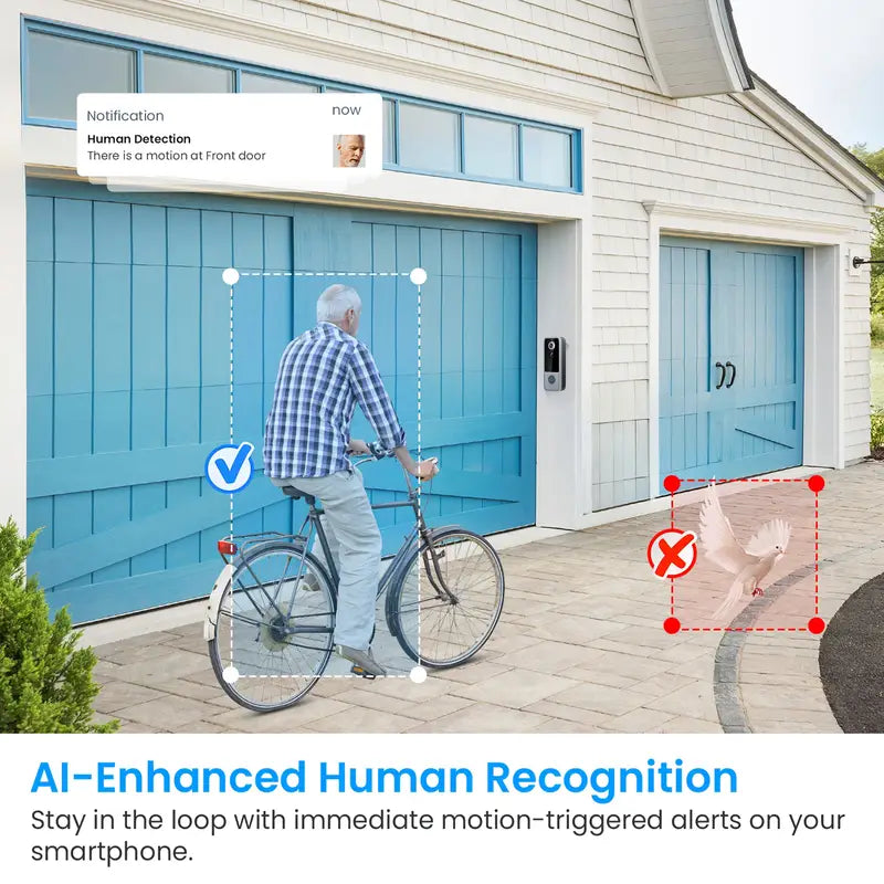 GuardianBell Pro AI Night Vision Doorbell
