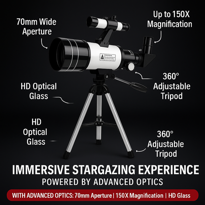 StellarView Pro – 150X HD Astronomical Telescope