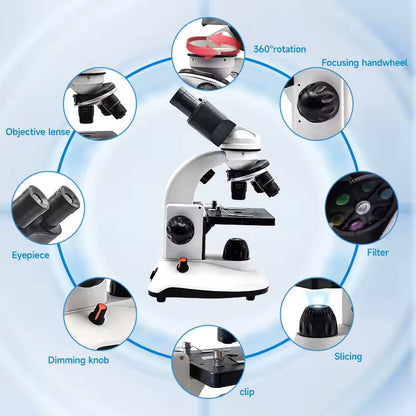 EduLens NOVA – High-Power Student Microscope with LED Light