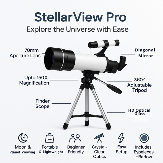 StellarView Pro – 150X HD Astronomical Telescope